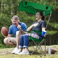 thumbnail image 4 of Folding Camping Chair with Canopy Shade 600D Oxford Portable Camping Chair with Cup Holder Support 330lbs Green, 4 of 8