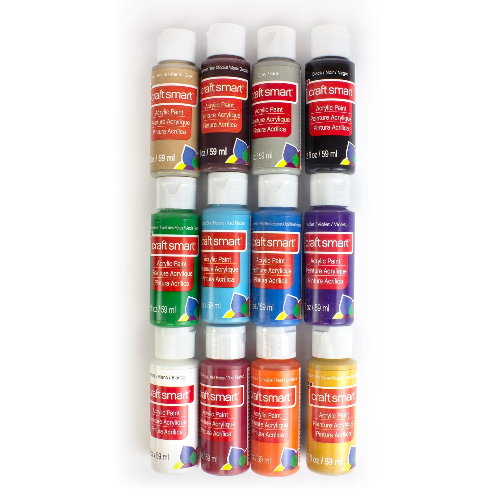 Craft Smart Matte Acrylic Paint Value Set, 12 Packs: 12 ct. (144 total)
