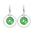 thumbnail image 1 of Enchufe de energía de grandes vehículos proteger ambiente Los pendientes cuelgan del aro de la joyería del círculo de la gota Unbranded M, 1 of 3