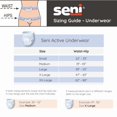 thumbnail image 2 of Ropa interior Seni Active Super Plus Large para incontinencia, paquete de 8, 2 of 9