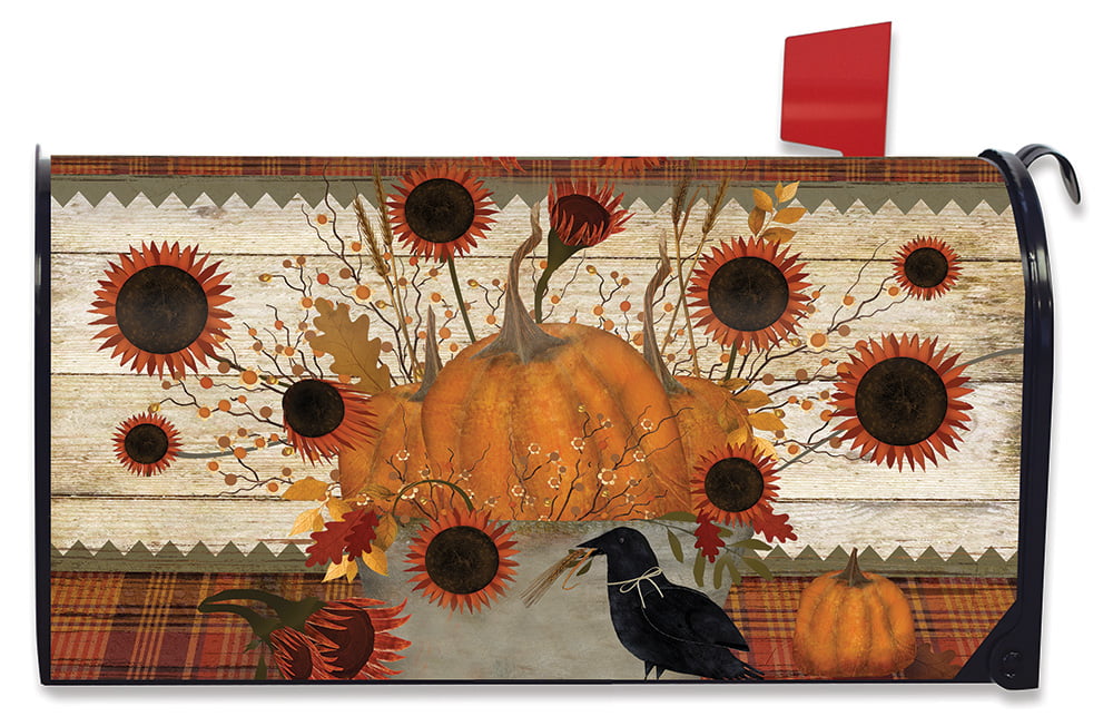 Fall Camper Welcome Magnetic Mailbox Cover Primitive Autumn Standard 