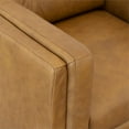 thumbnail image 4 of Tessa Luxury Modern Full Grain Italian Leather Cognac Tan Accent Armchair, 4 of 9