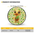 thumbnail image 5 of Yuyamidu St. Patrick's Day Tire Covers Duck Wheel Spare Tire Covers Dirt Protector Green Leaf Tyre Covers Universal Fit for Trailer, RV, SUV 14-19 Inch, 5 of 5