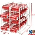 SimpleHouseware Soda Can Organizer Stackable Rack Dispenser for Pantry