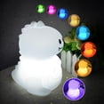 thumbnail image 2 of Luz nocturna infantil con control remoto, táctil, 7 colores | Luz nocturna de dinosaurio para bebé con temporizador | Luz nocturna LED sin BPA | Luz nocturna recargable para niños, regalo para niña, 2 of 5