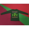 thumbnail image 5 of Old Glory Cactus Desert Feliz Navidad Ugly Christmas Sweater Youth Long Sleeve T Shirt, 5 of 6