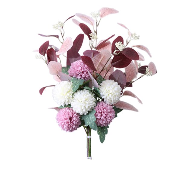 Ramo de crisantemos de flores artificiales para mesa de ping-pong, decoración del hogar