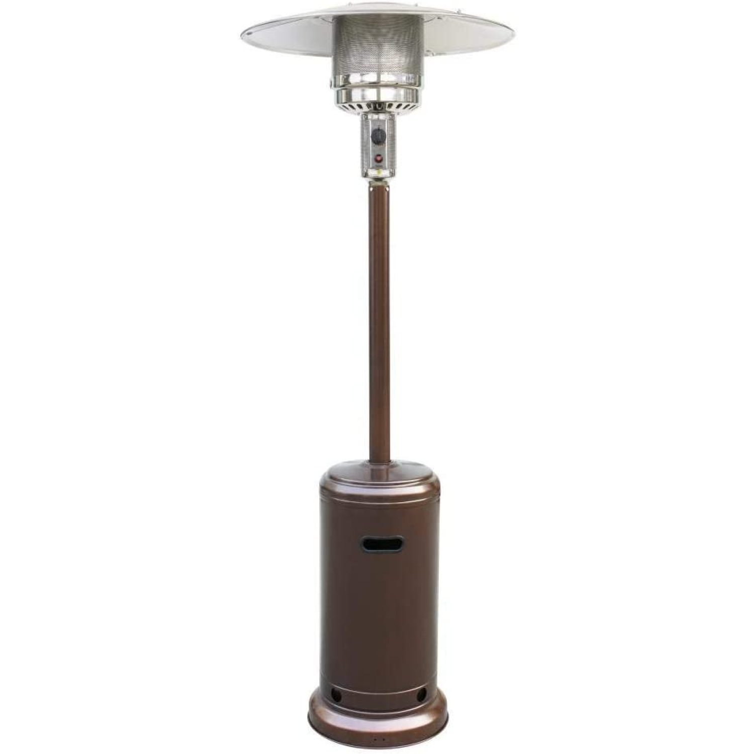 48,000 BTU Bronze Freestanding Propane Steel Patio Heater, Hidden