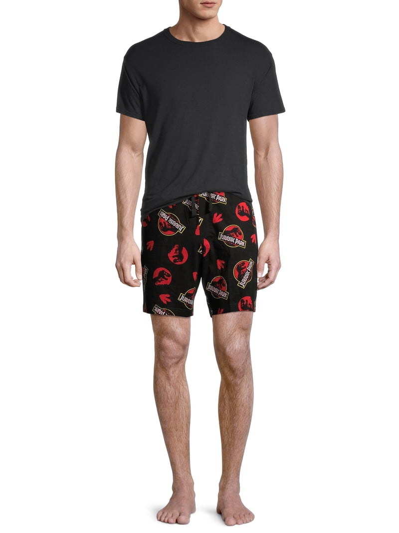 Jurassic Park Men's Cotton Sleep Shorts S-2X Pajamas Loungewear