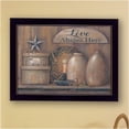 thumbnail image 3 of JERFIT Pam Britton "Love Abides Here" Framed Print Wall Art, Multicolor Inspirational Quote, Ready to Hang, Black Frame, Paper Poster for Living Room, Bedroom, Office Decor, 3 of 5