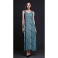 thumbnail image 3 of Bimba Rayon Floral Printed Spaghetti Strap Sleeveless Women Cami Maxi Slip Swing Dress-Small, 3 of 4