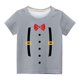 thumbnail image 2 of Niño Pequeño Camisa de Pascua Chico Manga Corta Camiseta Gráfica Cuello Redondo Crop Top para 3-14 Años Niñas Y Chico, 2 of 4
