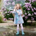 thumbnail image 6 of KEINDI Little Girls' Shoes Shiny Glitter Waterproof Wading Mid-Calf, Medium Low Heel Round Toe Purple, 9, 6 of 7