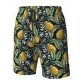 thumbnail image 5 of Kdxio Citrus Fruits Elegant Lemons Pattern Mens Casual Shorts - Drawstring Summer Beach Sports Shorts for Men, 5 of 9