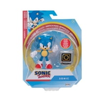 Sonic The Hedgehog New Sonic Action Figure 4inch articulated New Sonic with Ring Item Box Accessory