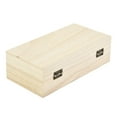 thumbnail image 6 of AFQH Rectangular Wooden Storage Box Retro Wooden Box Clamshell Wooden Gift Box, 6 of 11