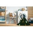 thumbnail image 2 of Ahgly Company Machine Washable Indoor Square Transitional Night Black Area Rugs, 6' Square, 2 of 7