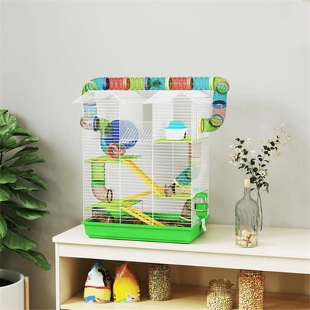 inQ Products D01027HIXNY Steel Hamster Pet Cage - Green