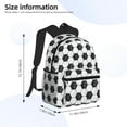 thumbnail image 3 of Goofa Soccer Print Casual Backpack for Women Men,Waterproof High School Bookbag,Lightweight Travel Daypack,Classic College Backpack,Laptob Backpack, 3 of 6
