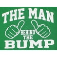 thumbnail image 2 of tees geek The Man Behind The Bump Men's Shirt Funny T-Shirt Humor Novelty Graphic Tees for Men (Large) - Green, 2 of 4
