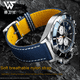thumbnail image 2 of Correa de reloj de piel de nailon de 22 mm y 24 mm para Breitling Avenger Deep Dive Seawolf Super Ocean Series Yellow Wolf, 2 of 5
