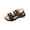 Black, variant on Womens Beige Platform Wedge Sandals Comfortable Cushioned Walking Shoes with Adjustable Straps Open Toe Casual Summer,Size 6