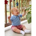 thumbnail image 6 of BemeyourBBs Toddler Baby Boy 4th of July Outfit Baby Boys Memorial Day Independent Day Outfit Patriot American Flag Popsicle Short Sleeve Shirt and Plaid Shorts 2 Pcs Set Toddler Boy Summer Outfit, 6 of 9