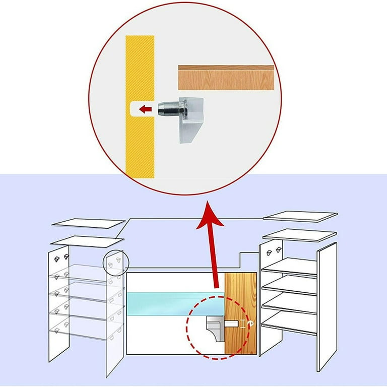 Shelf Support Peg Support Cabinet Shelf Pins Clear Plastic Replacement Peg Cabinet  Shelf Supports Pins For Kitchen Furniture Book Shelves Shelf Holder Locking  Pins - Temu