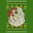 thumbnail image 2 of Men's Disney Ugly Christmas Princess Circle Graphic T-Shirt, 2 of 5