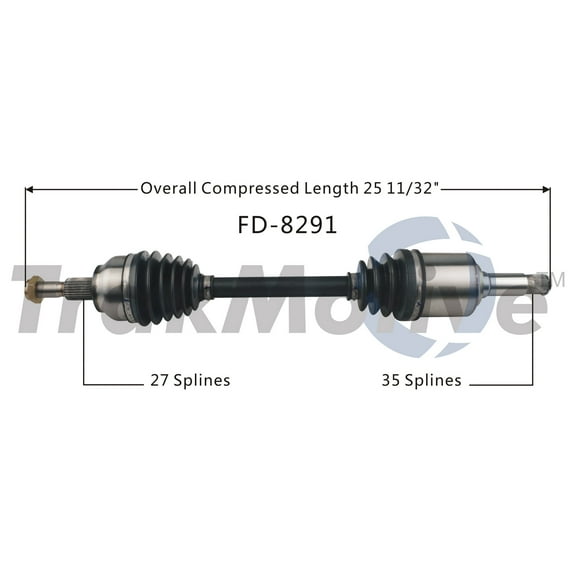 CV Axle Shaft Fits select: 2013-2018 FORD C-MAX
