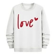 thumbnail image 5 of PNTUTB Valentine's Day Men's Fashion Print Classic Crew Neck Long Sleeve Casual Loose Pullover Comfort Sweatshirts, 5 of 6
