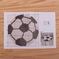 thumbnail image 3 of Tapis Rond DIY avec Crochets, Produit Fini Utilisable pour Exposition à Domicile, Football, 3 of 8