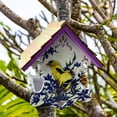 thumbnail image 2 of Love Nest Bird Feeder - Goldfinch & Clematis Print, 2 of 5