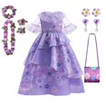 thumbnail image 1 of Disney-disfraz de Encanto para niñas, vestido de princesa, traje de Cosplay, Encanto, Isabela, Mirabel, Dolores, Carnaval, ropa de fiesta de cumpleaños, nuevo Fivean unisex, 1 of 2