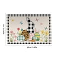 thumbnail image 3 of Happy Easter Decorative Door Mat Bunny Eggs Welcome Doormat for Indoor Outdoor, Spring Floor Mat Entry Rug Non-Slip Washable for Porch Front Door Entrance 16x24 Inch, 3 of 6