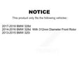 thumbnail image 2 of CMX Front Rear Disc Brake Rotors Kit for Car BMW 320i 328d K8-101539, 2 of 8