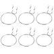 thumbnail image 4 of EeaseMX 6 ganchos redondos para tablero perforado de supermercado, para exhibir vasos (plateados), 4 of 8