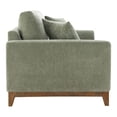 thumbnail image 4 of Furniture of America Nora Mid-Century Modern Chenille Track Arm Loveseat with Pillows, Olive Green, 4 of 12
