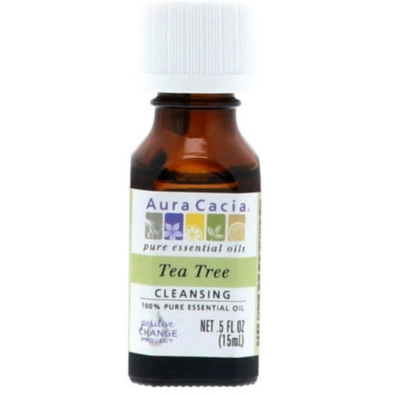 Aura Cacia Essential Tea Tree Oil 0.50 oz - (Pack of 2)
