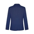 thumbnail image 2 of inlzdz Boys' Blazer Suit Jacket 2-Button Single Breasted Closure Gentleman Outerwear Wedding Evening Party Formal Blazer Navy Blue 4, 2 of 7