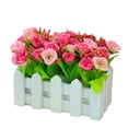 thumbnail image 1 of Maceta de valla Flores de rosas artificiales Tela de simulación Flor Inicio Boda Decoración floral falsa, Rosa seitruly HA7815-01B, 1 of 6