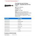 thumbnail image 2 of Front Right Strut and Coil Spring Assembly - Compatible with 2014 Ford F-150, 2 of 2