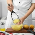 thumbnail image 2 of Stainless Steel Potato Masher Ricer Fruit Juicer Vegetable Press Chrome Plated, 2 of 4