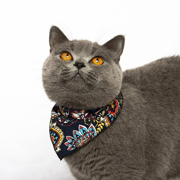 Zhuge Bandana para perros 1 pieza, mezcla de poliéster ligera de secado rápido, bufandas triangulares, baberos, pañuelo ajustable para perros, regalo para mascotas, M, A14