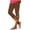 Brown, variant on DeHolifer Leggings for Women High Waisted Elastic Waisted Straight Leg Solid Color Casual Lace Patchwork Yoga Tights Army Green 2XL