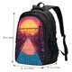 thumbnail image 5 of Fotbe Neon Sunset Cyberpunk Cityscape Mochila con Estampado y Puerto USB para Hombre y Mujer, Mochila Antirrobo, Mochila de Viaje, Mochila Escolar, Mochila Universitaria, 5 of 7
