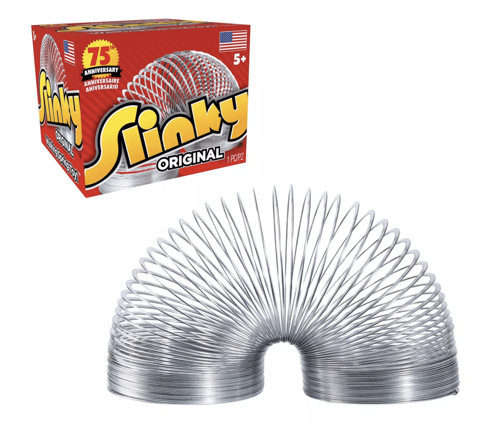 Mini Metal Springy Slinky Metal Spring Retro Toy Party Bag Filler Magic Bounce S 