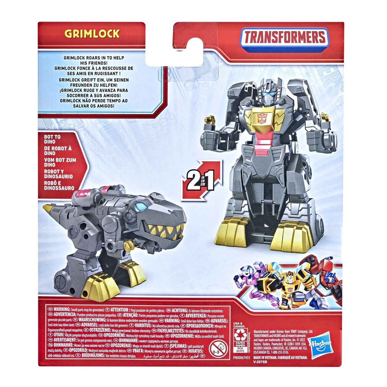 Transformers Classic Heroes Team Grimlock Converting Toy