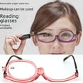 thumbnail image 1 of Gafas de lectura de maquillaje, gafas monolíticas con rotación de 120 grados, gafas unilaterales, gafas de lectura multifuncionales de moda con marco completo, 1 of 5