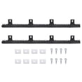 thumbnail image 1 of Uxcell Nylon Gear Rack, 2 Pack Total 6.6 ft Heavy Duty Reinforced Racks with Mounting Hardware Straight Gear, 1 of 8